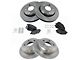 Semi-Metalltic Brake Rotor and Pad Kit; Front and Rear (07-18 Jeep Wrangler JK)