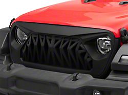 American Modified Shark Grille; Matte Black (18-24 Jeep Wrangler JL)