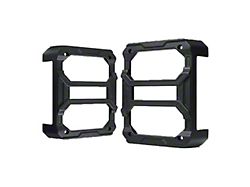 Shield Series Tail Light Guards; Black (07-18 Jeep Wrangler JK)