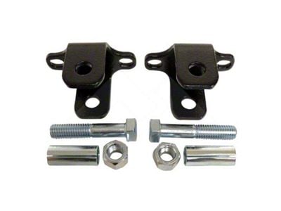 Shock Bar Pin Eliminator Kit; Front Lower (97-06 Jeep Wrangler TJ)