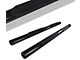 4-Inch Oval Side Step Bars; Black (18-24 Jeep Wrangler)