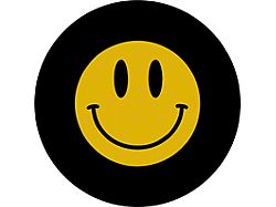 Smiley Face Spare Tire Cover; Black (76-18 Jeep CJ7, Wrangler YJ, TJ & JK)