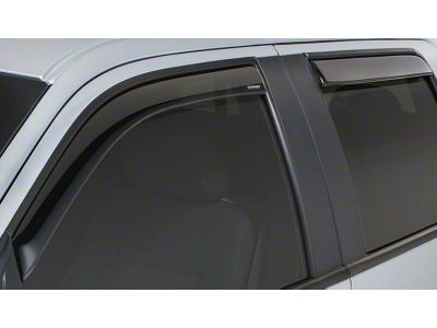 Snap-Inz In-Channel Sidewind Deflectors; Smoke (07-18 Jeep Wrangler JK 4-Door)