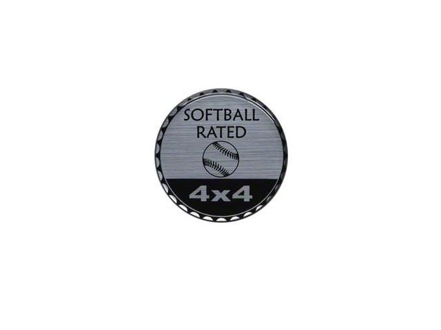 Softball Rated Badge (Universal; Some Adaptation May Be Required)