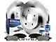 Solid Brake Rotor, Pad, Brake Fluid and Cleaner Kit; Rear (2003 Jeep Wrangler TJ w/ Rear Disc Brakes)