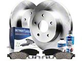 Solid Brake Rotor, Pad and Caliper Kit; Rear (07-18 Jeep Wrangler JK)