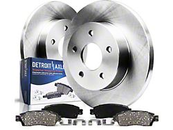 Solid Brake Rotor and Pad Kit; Rear (03-06 Jeep Wrangler TJ w/ Rear Disc Brakes)