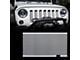 Stainless Steel Grille Insert without Lock Hole; White (07-18 Jeep Wrangler JK)