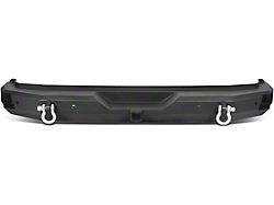 Steel Rear Bumper with D-Ring Shackles; Black (18-25 Jeep Wrangler JL)