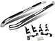 3-Inch Round Side Step Bars; Stainless Steel (18-24 Jeep Wrangler JL 4-Door)