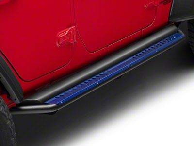 Nerf Side Step Bars; Blue (18-25 Jeep Wrangler JL 4-Door)