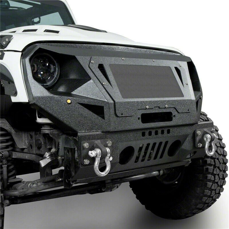 Jeep Wrangler Stubby Front Bumper (07-18 Jeep Wrangler JK) - Free Shipping