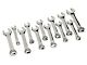 Stubby SAE and Metric Wrench Set; 12-Piece Set