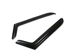 Tape-On Front and Rear Window Visors; Dark Smoke (97-06 Jeep Wrangler TJ)