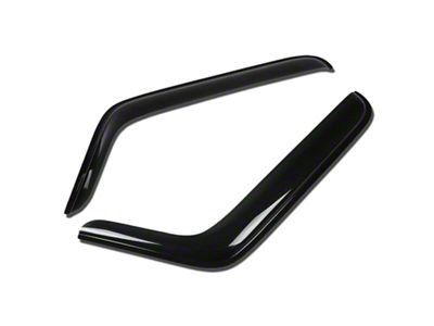 Tape-On Wind Deflectors Window Visors; Smoked (07-18 Jeep Wrangler JK 2-Door)