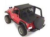 Tonneau Cover; Black Denim (92-95 Jeep Wrangler YJ)