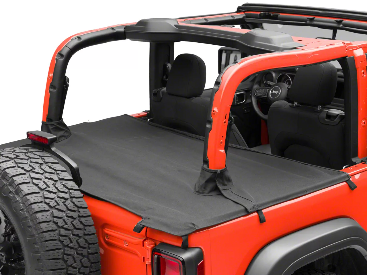 Tonneau Cover; Black Diamond (18-24 Jeep Wrangler JL 2-Door)