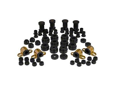 Total Bushing Kit; Black (76-79 Jeep CJ7)