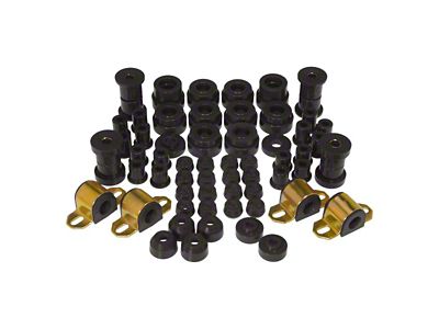 Total Bushing Kit; Black (80-86 Jeep CJ7)