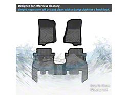 TOTALINER Heavy Duty Front and Rear Floor Liners; Black (18-25 Jeep Wrangler JL 4-Door, Excluding 4xe)