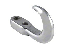 Tow Hook; Chrome (Universal; Some Adaptation May Be Required)