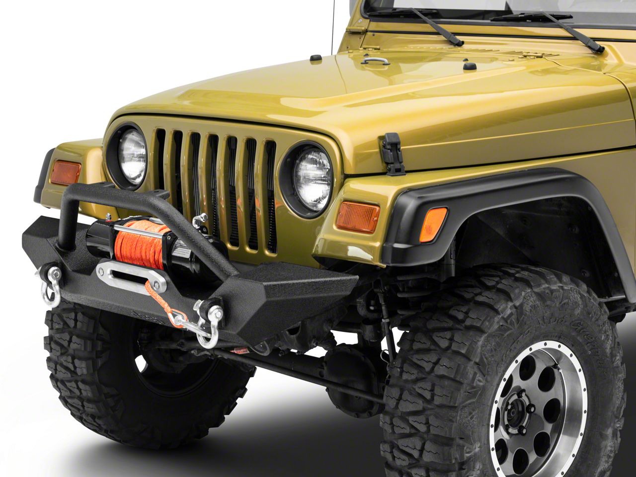 Jeep Licensed by RedRock Jeep Wrangler Trail Force HD Front Bumper with ...