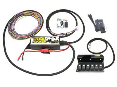 Trail Rocker Switch System with Overhead Switch Box (09-18 Jeep Wrangler JK w/ Non-Auto Dimming Mirror)