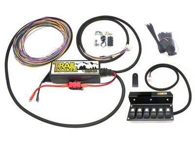 Trail Rocker Switch System with Overhead Switch Box (09-18 Jeep Wrangler JK w/ Auto Dimming Mirror)