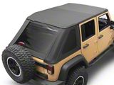 TrailView Frameless Fastback Soft Top; Black Diamond (07-18 Jeep Wrangler JK 2-Door)