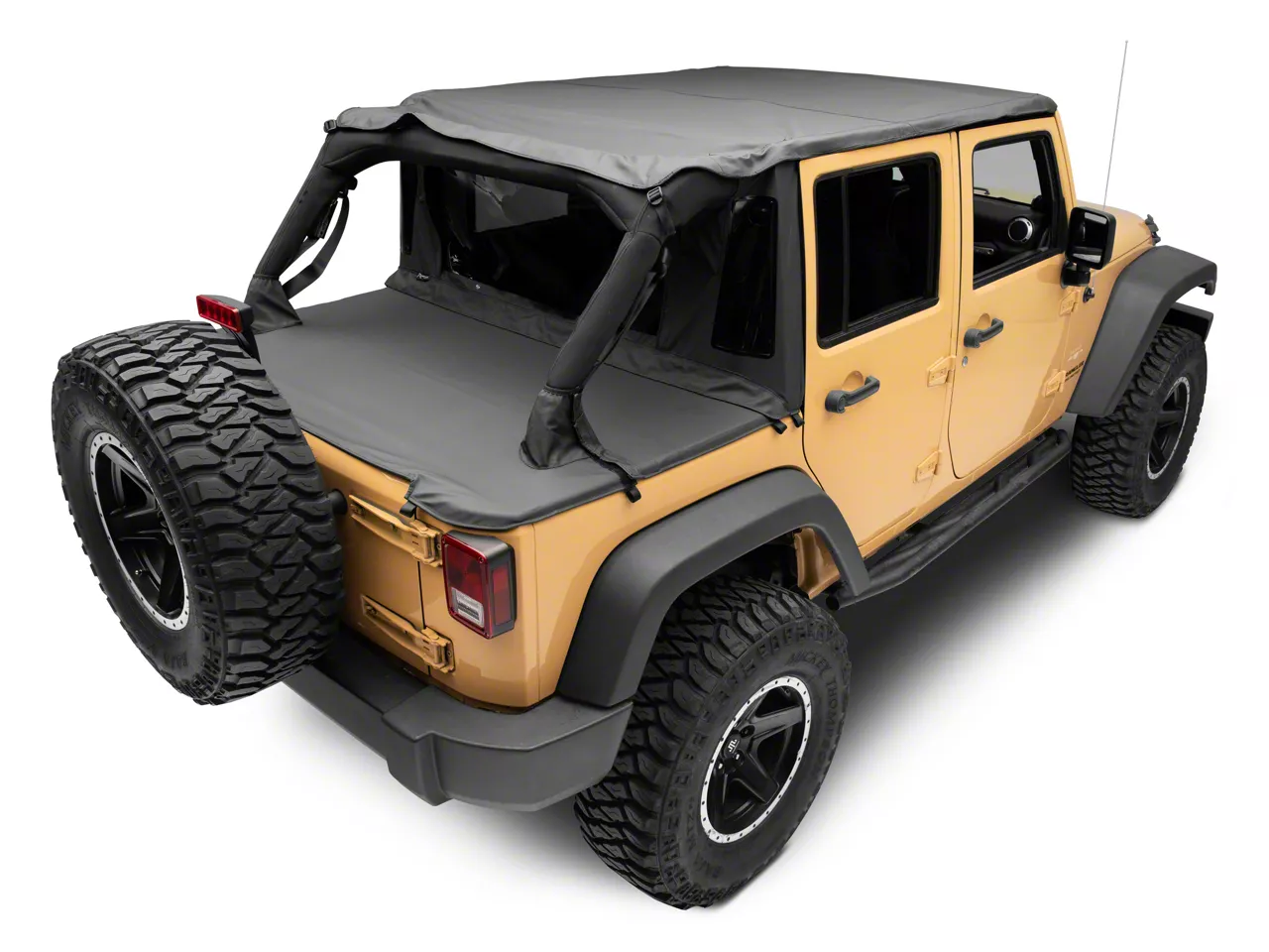 TrailView Tonneau Top; Black Diamond (07-18 Jeep Wrangler JK 4-Door)