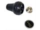 Transfer Case Shift Knob Kit; Black and Silver; with Dana 300 Transfer Case (80-86 Jeep CJ5 & CJ7)