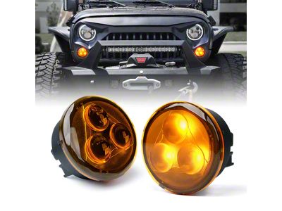 Trio Series Amber LED Turn Signal Lights (07-18 Jeep Wrangler JK)