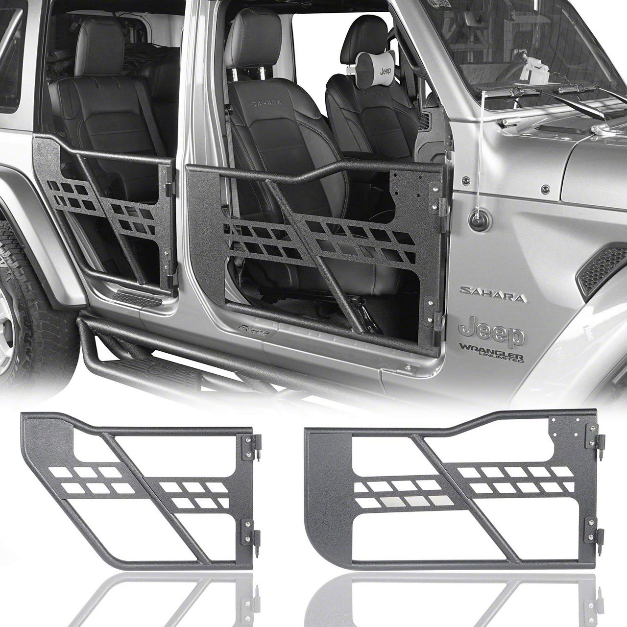 Jeep Wrangler Tube Doors (18-24 Jeep Wrangler JL 4-Door) - Free Shipping