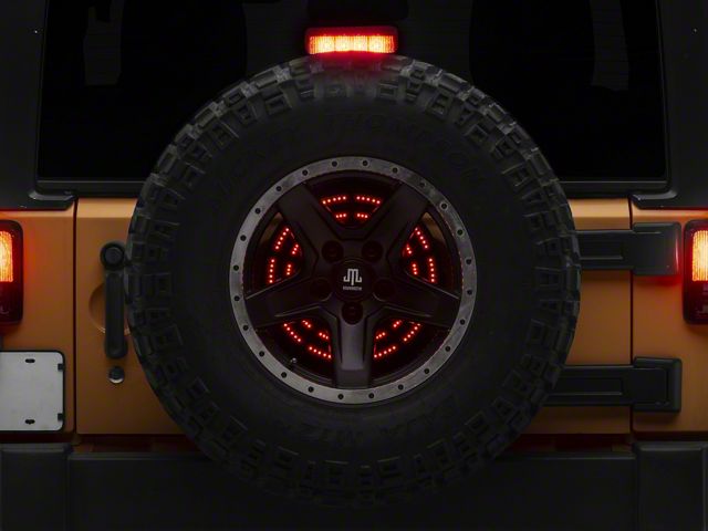 Typhoon Series 14-Inch Dual Ring Spare Tire Third Brake Light (07-18 Jeep Wrangler JK)