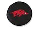 University of Arkansas Spare Tire Cover with Camera Port; Black (18-24 Jeep Wrangler JL)