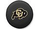 University of Colorado Spare Tire Cover with Camera Port; Black (18-24 Jeep Wrangler JL)