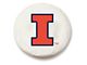 University of Illinois Spare Tire Cover with Camera Port; White (18-24 Jeep Wrangler JL)