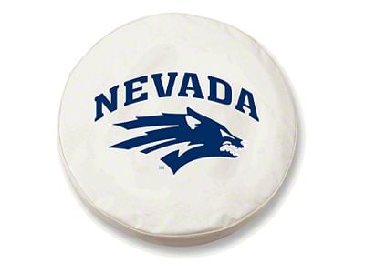 University of Nevada Spare Tire Cover with Camera Port; White (18-24 Jeep Wrangler JL)