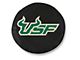 University of South Florida Spare Tire Cover with Camera Port; Black (18-24 Jeep Wrangler JL)