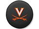 University of Virginia Spare Tire Cover with Camera Port; Black (18-24 Jeep Wrangler JL)