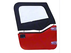 Upper Door Skins; Black Denim (97-06 Jeep Wrangler TJ)