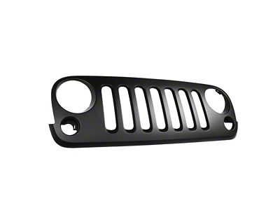 Upper Replacement Grille; Black (07-18 Jeep Wrangler JK)