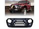 Vader Series Grille with Turn Signal and Daytime Running Lights; Black (18-24 Jeep Wrangler JL)