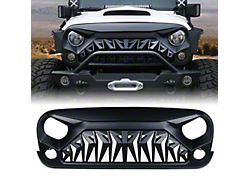 Venom Series G1 Grille; Matte Black (07-18 Jeep Wrangler JK)