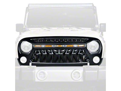 Venom Series Grille with LED Running Lights (07-18 Jeep Wrangler JK)