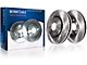 Vented Rotors; Front Pair (90-98 Jeep Wrangler YJ & TJ; 1999 Jeep Wrangler TJ w/ 3-1/4-Inch Composite Rotors)