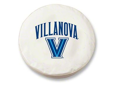 Villanova University Spare Tire Cover; White (66-18 Jeep CJ5, CJ7, Wrangler YJ, TJ & JK)