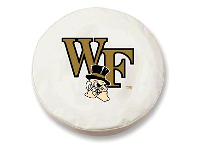 Wake Forest University Spare Tire Cover with Camera Port; White (18-24 Jeep Wrangler JL)