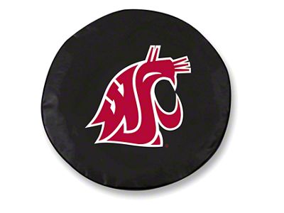 Washington State Spare Tire Cover with Camera Port; Black (18-24 Jeep Wrangler JL)