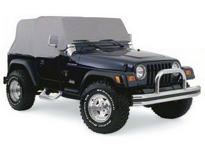 Waterproof Cab Cover with Door Flaps; Gray (87-91 Jeep Wrangler YJ)